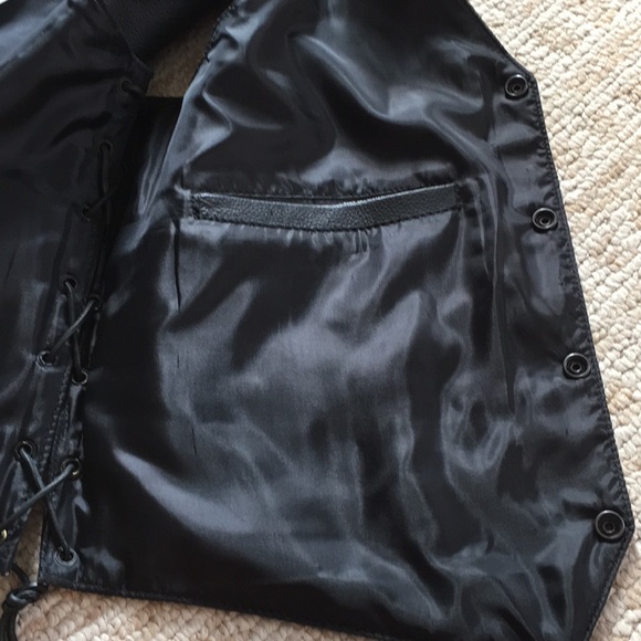 Hot Leathers | Jackets & Coats | Nwt Hot Leathers Black Leather Vest